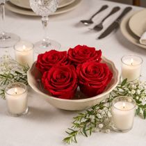 Artikel Echte Rosenköpfe Infinity Rosen Rot Premium Ø8,5cm 4 St