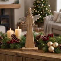 Artikel Weihnachtsdeko Deko Engel Holz H43cm