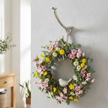 Artikel Wandhaken Vintage Look Silbern Metalldeko Haken H22cm