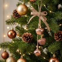 Artikel Weihnachtsglöckchen Glocken Christbaumschmuck Kupfer Rosa Ø3,5cm 3St