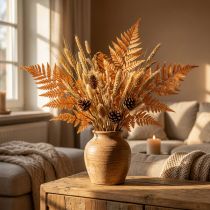 Artikel Farn Deko Orange Konserviert 45cm 10 St Home Dekoration DIY