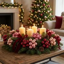 Artikel Weihnachtskugeln am Draht Set Mini glänzend Spiegelbeeren 20mm 140St