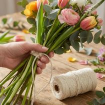 Artikel Juteband Jutekordel Band Jute Creme Dekoband Weiß Ø4mm 100m