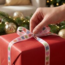 Artikel Geschenkband mit Päckchen Band Weihnachten 15mm 18m
