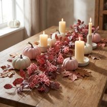 Artikel Blättergirlande Herbstdeko Dekohänger in Rosa 125cm