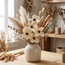 Artikel Holzblüte als Stecker gebleicht Ø9-12cm L45cm 15 St