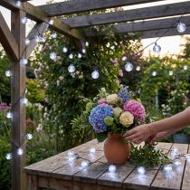 Artikel Kugel Lichterkette Cherry Außen Kaltweiß 60 LED 900cm