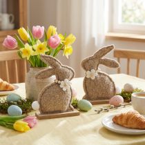 Artikel Osterhase Figur Frühling Tierdeko für Wohnzimmer und Tisch 18cm 6St