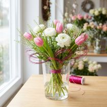 Artikel Bouilloneffektdraht Ø0,30mm 100g/140m Pink – Basteldraht Dekodraht für Blumen und Fenster