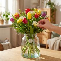 Artikel Blumenvase Glas Klar Glasvase Tischdeko Ø18cm H22cm