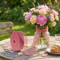 Artikel Juteband Rosa 5cm 40m