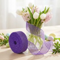 Artikel Juteband Lila 5cm 40m