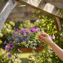 Artikel Dekoschale zum Hängen Gartendeko Rost Optik Ø31cm L62cm