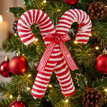 Artikel Deko Zuckerstangen zum Hängen Christbaumschmuck Rotweiß 28cm
