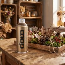 Artikel Farbspray Spraydose für Dekoration und Basteln Montana Gold Braun 400ml