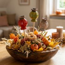 Artikel Blumenstecker Keramik Mohn Deko 3 Farben Ø3,5cm 6 St