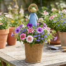Artikel Frosch Deko Übertopf Polyresin Tischdeko Sommer H31,5cm