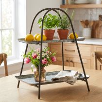 Artikel Etagere Vintage Deko Tablett Tischregal Metall H47cm
