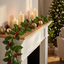 Artikel Weihnachtsgirlande Stechpalme künstlich Ilex Girlande 160cm