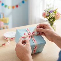 Artikel Dekoband Dackel Motiv Geschenkband 15mm 18m