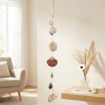 Artikel Maritime Deko Wandschmuck, Muschelgirlande, Maritime Girlande L125cm