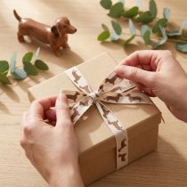 Artikel Geschenkband Dackel Hundemotiv für DIY und Basteln 15mm 18m