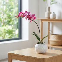 Artikel Künstliche Orchideen im Topf Phalaenopsis Kunstblumen Orchideen Pink 34cm
