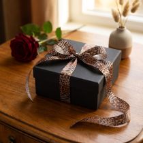 Artikel Dekoband Animal Print Leopardenmuster Geschenkband 25mm 20m