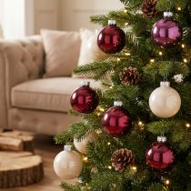Artikel Weihnachtsbaumkugeln aus Glas Berry Mix Ø6cm 24 St