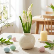 Artikel Hyazinthen Kunstblumen Vase für elegante Tischdekoration und stilvollen Look 20cm