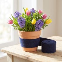 Artikel Filzband Violett, Topfband, Wollfilz, Filzrolle 15cm 5m