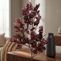 Artikel Dekorativer Kunstzweig Eucalyptus Zweig burgund 66cm 2St