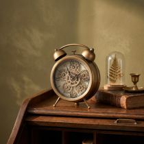 Artikel Steampunk Uhr mit römischen Zahlen Wecker 23x8x29,5cm
