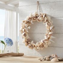 Artikel Muschelkranz Muschel Deko Hängedeko Maritim Ø33cm 60cm