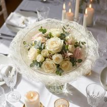 Artikel Straußmanschette elegantes Accessoire zur perfekten Blumenbindung 20cm 8St