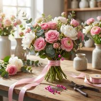 Artikel Perlkopfnadeln für Floristik Pink Ø4mm 40mm 150St