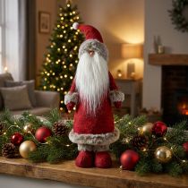 Artikel Deko Weihnachtsmann stehend Dekofigur Santa Claus Rot H41cm