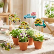 Artikel Gartenstecker Auto, Geschenkdeko Führerschein L24/24,5cm 16 St