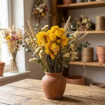 Artikel Strohblume Gelb getrocknet Helichrysum Trockenblumen Deko Bund 100g