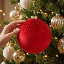 Artikel Weihnachtskugel Rot Groß zum Aufhängen 15cm 3St