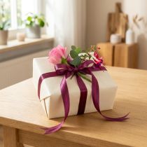 Artikel Dekoband schmal glänzend Taftband für Geschenkverpackung 10mm 50m