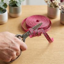 Artikel Dekoband Leoprint Pink Kräuselband für Geschenkverpackungen und Basteln 10mm 100m
