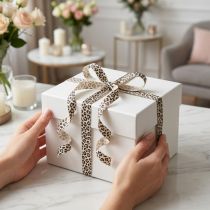 Artikel Geschenkband Leoprint für kreative Dekoration Kräuselband 10mm 100m