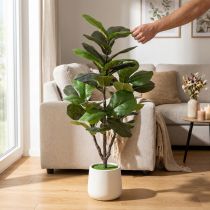 Artikel Künstliche Ficus lyrata 120 cm dekorativ für Wohnzimmer