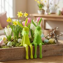 Artikel Osterhase Kantenhocker Dekofigur für festliche Frühlingsdekorationen im Haus 36cm 2St