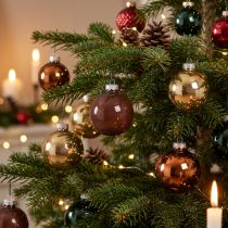 Artikel Christbaumkugeln Gold Braun Mix Glaskugeln Ø5cm 24 St