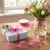 Artikel Geschenkband Tischdeko ideal für kreative Geschenkverpackungen und DIY Projekte 2,5cm 20m