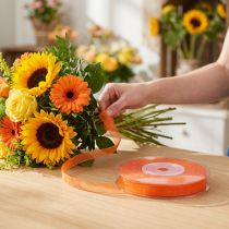 Artikel Organzaband Geschenkband Orange Band Webkante 6mm 50m