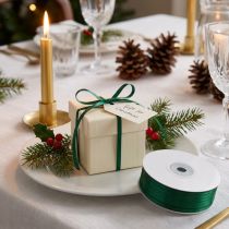 Artikel Satinband Geschenkband Stoffband Dunkelgrün 3mm 50m