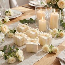 Artikel Geschenkband Creme Dekoband Satinband 6mm × 50m